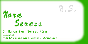 nora seress business card